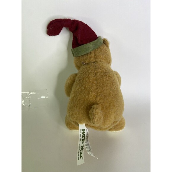 Earthmates Fuzz That Wuzz Christmas Bear Recycled Plush Stuffed Animal Toy - Picture 7 of 8